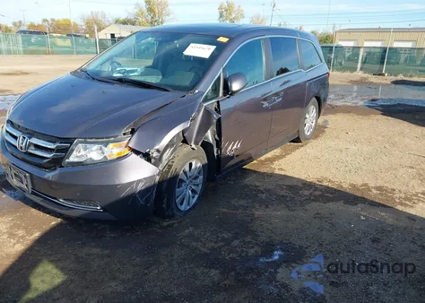 2016 Honda Odyssey Ex-L z USA, uszkodzony, nr VIN 5FNRL5H66GB009110